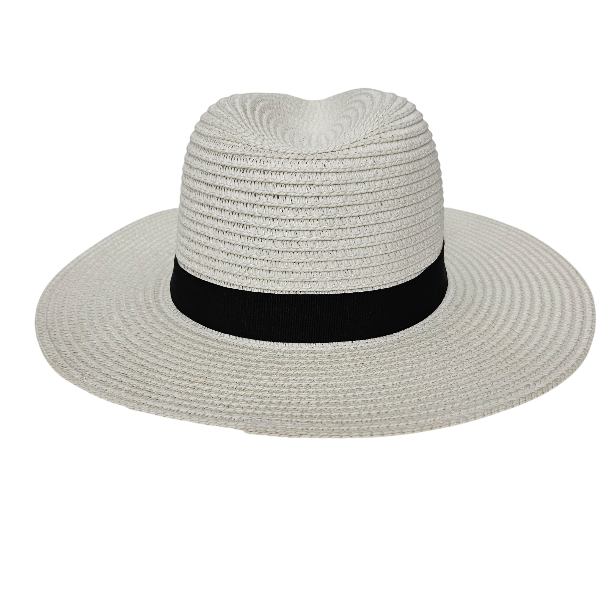 Sombrero de Paja de Papel para Hombre y Mujer – Sombrero Panamá de Sol Unisex Talla Única Adulto (56-57cm), Ala Ancha 7cm y Copa 11cm, Suave, Ligero y Resistente, Ideal para Playa, Viajes y Verano