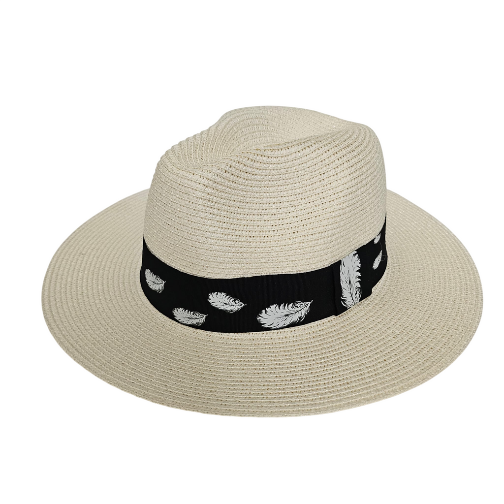 Sombrero Panamá de Ala Ancha para Hombre y Mujer Adulto - Sombrero de Paja 100% Papel Fuerte y Resistente para Verano y Playa, Protección Solar, Tallas M (56-57cm) y L (58-59cm)