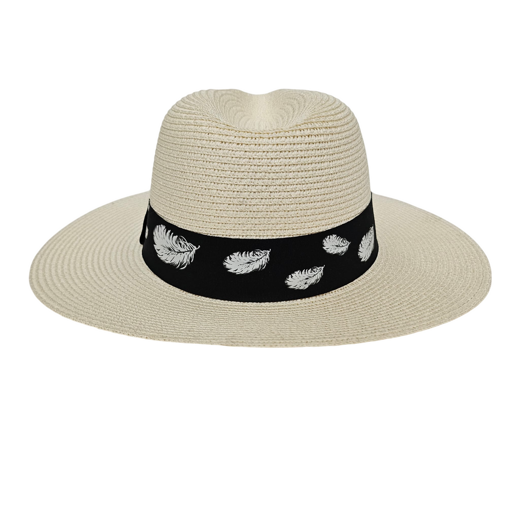 Sombrero Panamá de Ala Ancha para Hombre y Mujer Adulto - Sombrero de Paja 100% Papel Fuerte y Resistente para Verano y Playa, Protección Solar, Tallas M (56-57cm) y L (58-59cm)