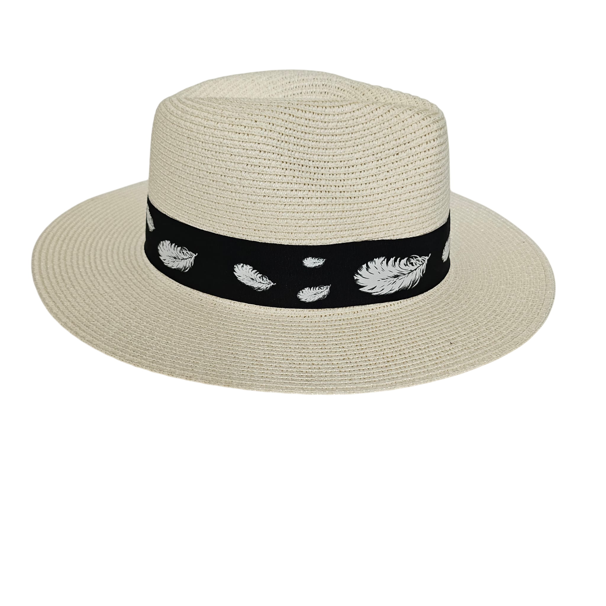 Sombrero Panamá de Ala Ancha para Hombre y Mujer Adulto - Sombrero de Paja 100% Papel Fuerte y Resistente para Verano y Playa, Protección Solar, Tallas M (56-57cm) y L (58-59cm)