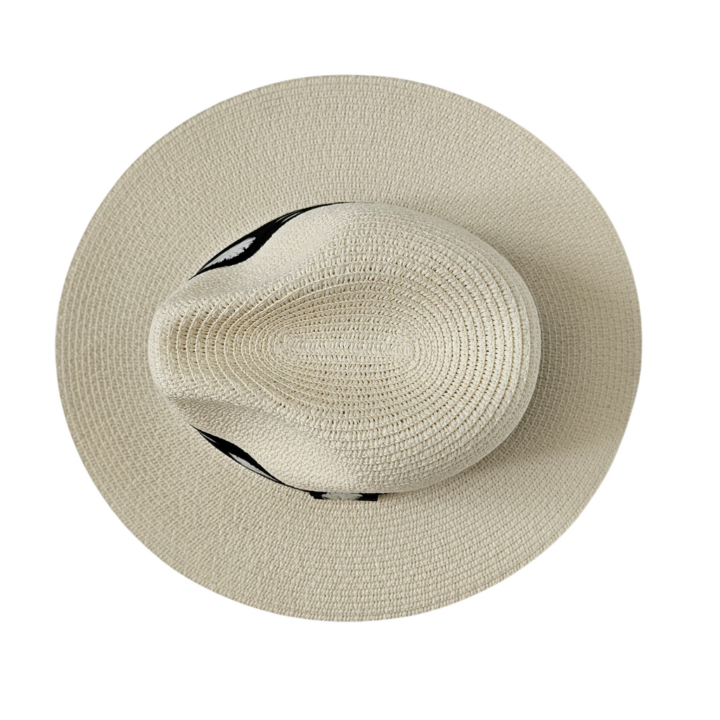 Sombrero Panamá de Ala Ancha para Hombre y Mujer Adulto - Sombrero de Paja 100% Papel Fuerte y Resistente para Verano y Playa, Protección Solar, Tallas M (56-57cm) y L (58-59cm)