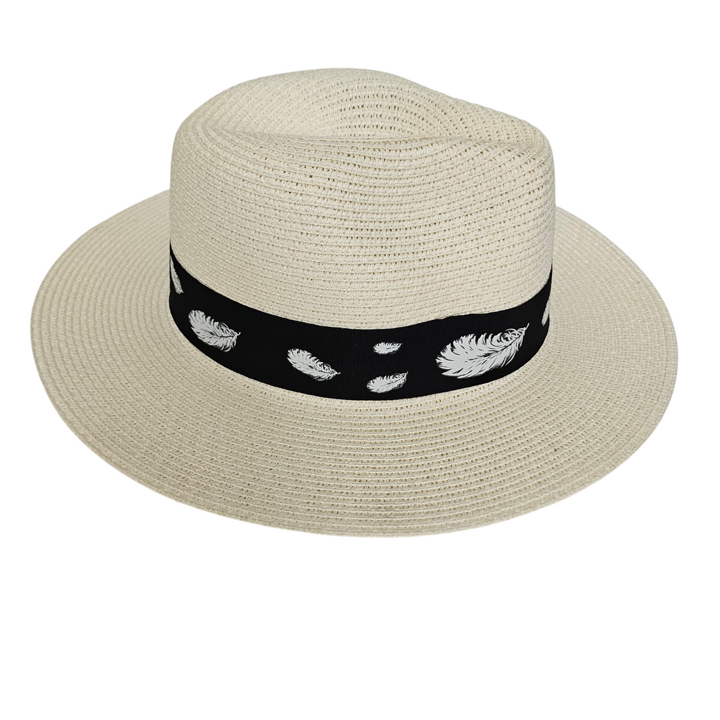 Sombrero Panamá de Ala Ancha para Hombre y Mujer Adulto - Sombrero de Paja 100% Papel Fuerte y Resistente para Verano y Playa, Protección Solar, Tallas M (56-57cm) y L (58-59cm)