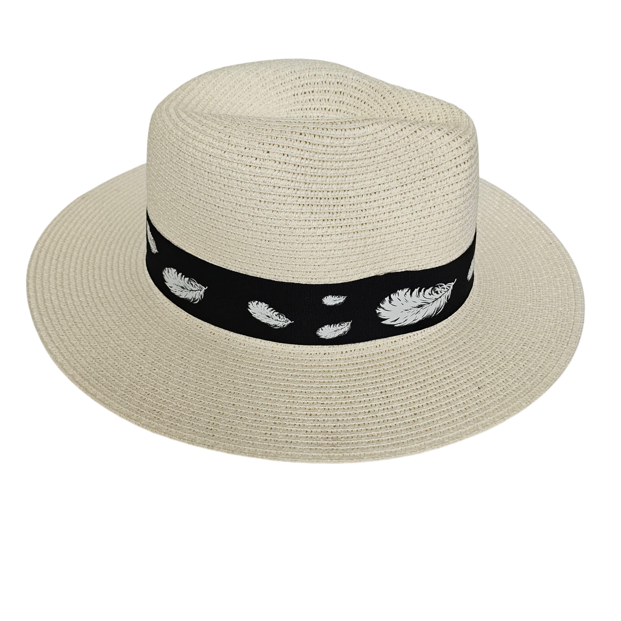 Sombrero Panamá de Ala Ancha para Hombre y Mujer Adulto - Sombrero de Paja 100% Papel Fuerte y Resistente para Verano y Playa, Protección Solar, Tallas M (56-57cm) y L (58-59cm)