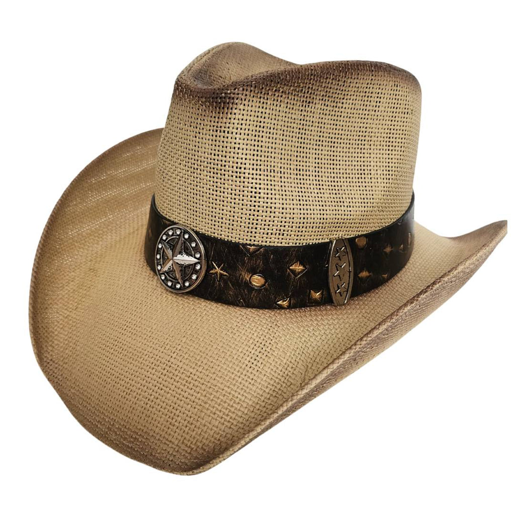 Sombrero Cowboy Vaquero Beige Clásico Tejano Norteño Estilo Western para Hombre Mujer