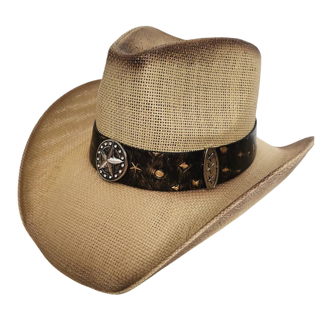 Sombrero Cowboy Vaquero Beige Clásico Tejano Norteño Estilo Western para Hombre Mujer
