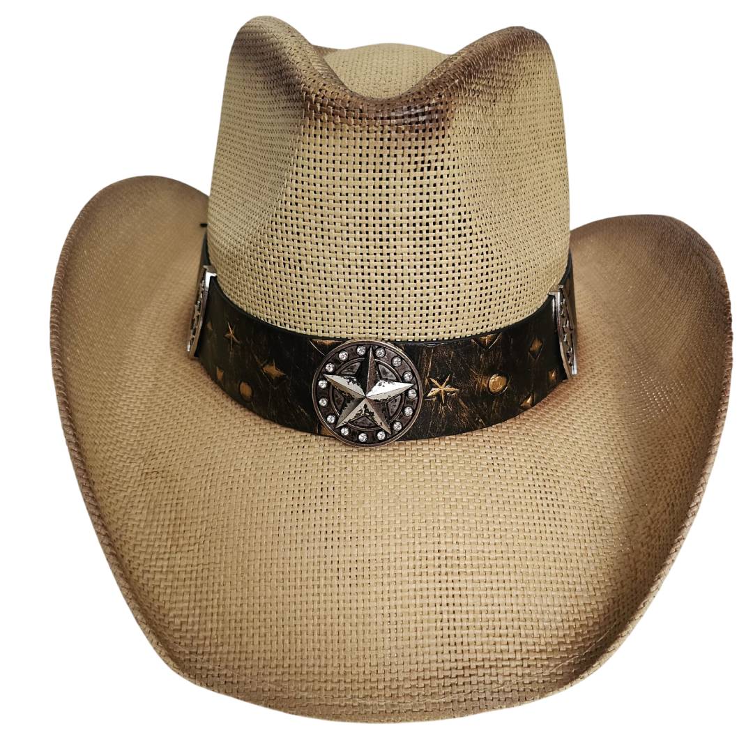 Sombrero Cowboy Vaquero Beige Clásico Tejano Norteño Estilo Western para Hombre Mujer