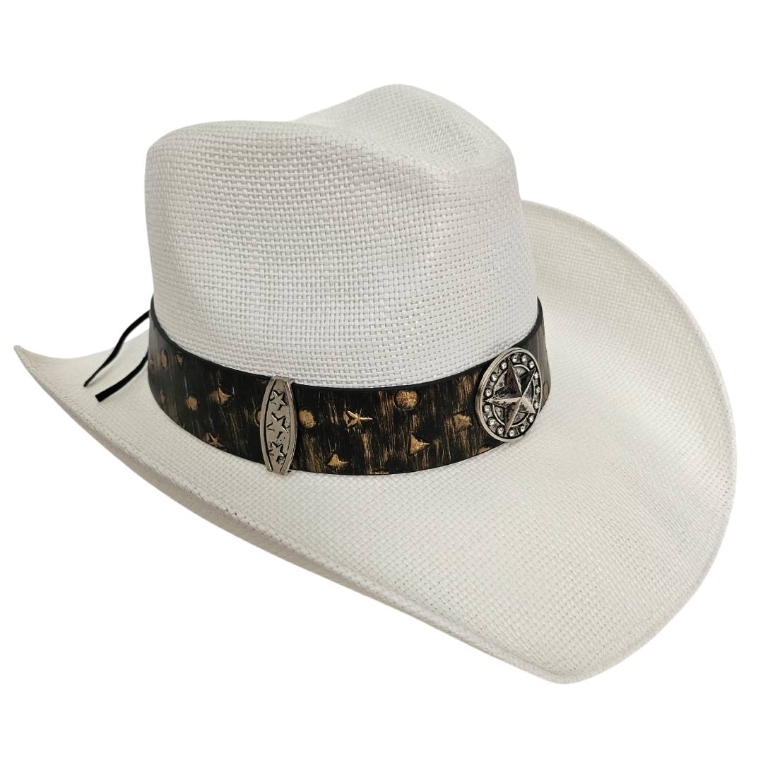Sombrero Cowboy Estilo Western Norteño Gorro de lujo para Hombre y Mujer Outfit de Festival Vaquero Country