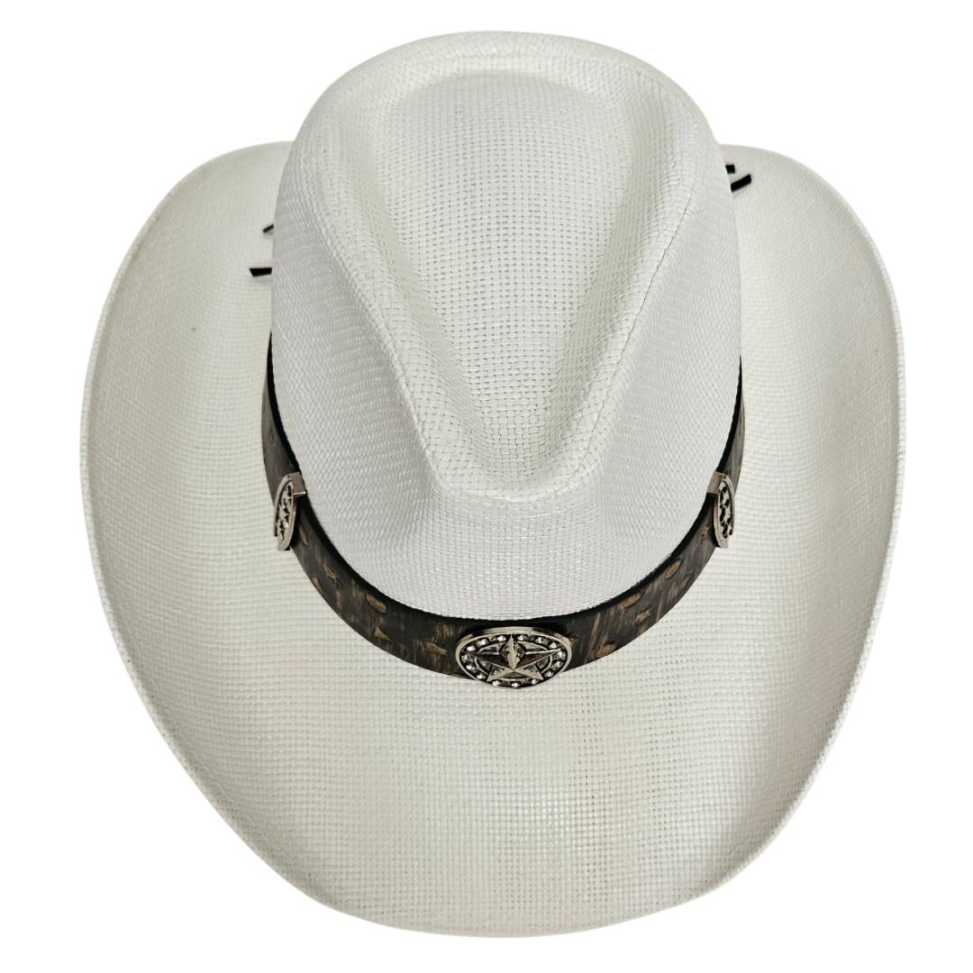Sombrero Cowboy Estilo Western Norteño Gorro de lujo para Hombre y Mujer Outfit de Festival Vaquero Country