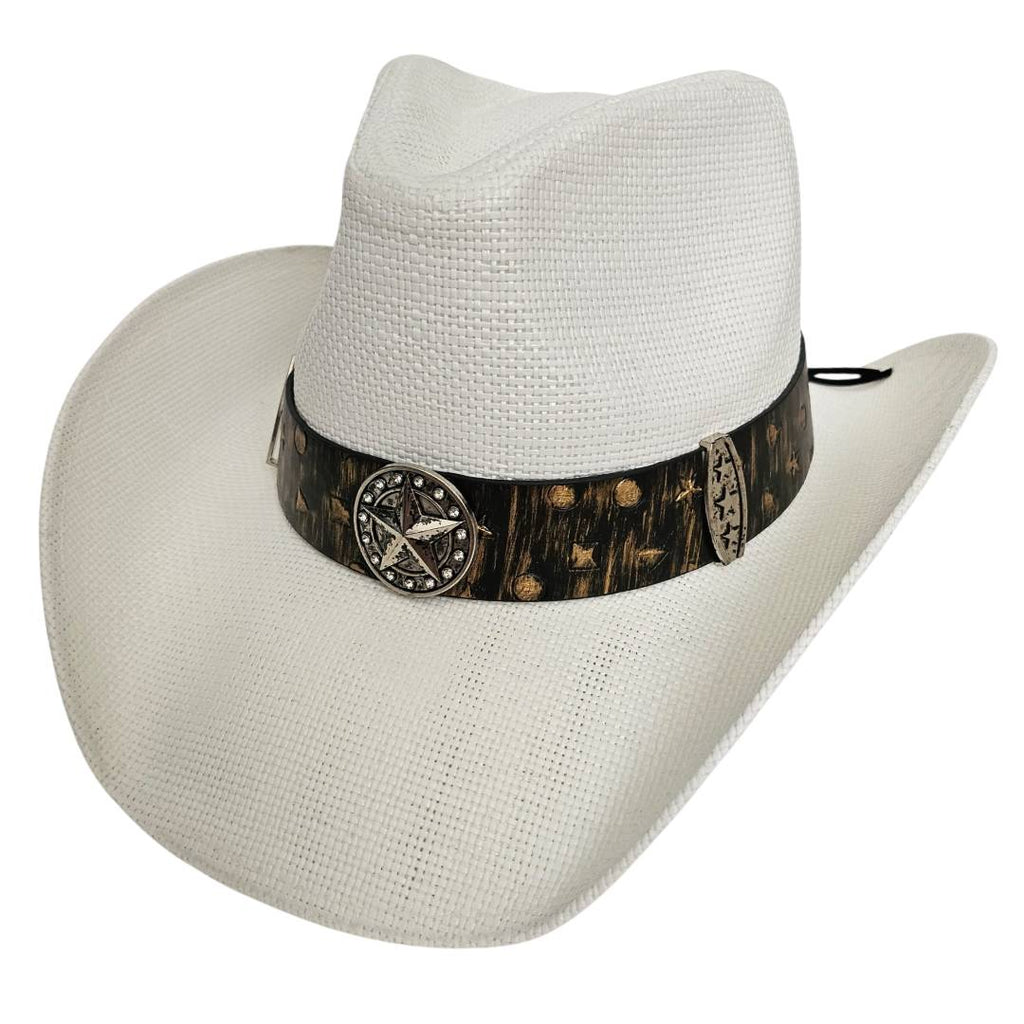 Sombrero Cowboy Estilo Western Norteño Gorro de lujo para Hombre y Mujer Outfit de Festival Vaquero Country