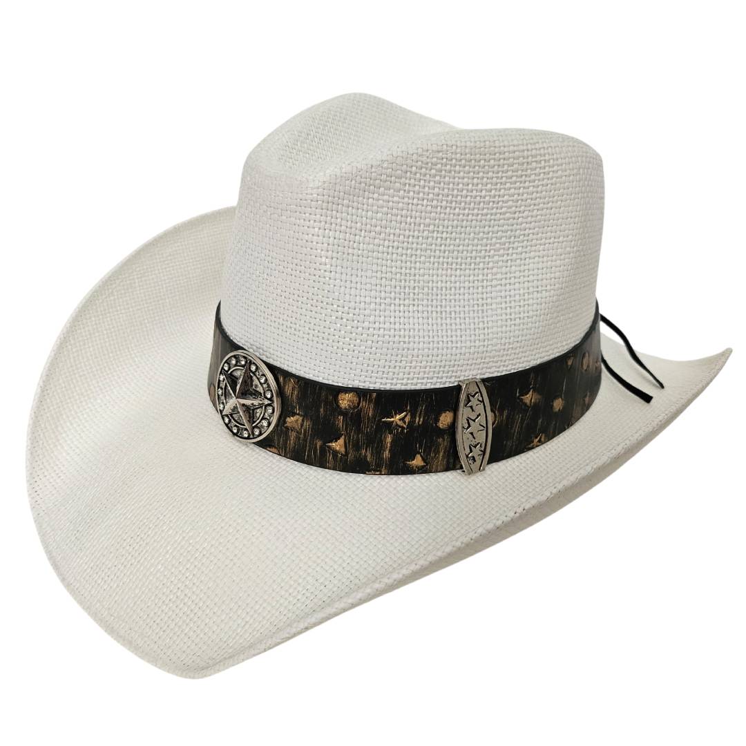 Sombrero Cowboy Estilo Western Norteño Gorro de lujo para Hombre y Mujer Outfit de Festival Vaquero Country