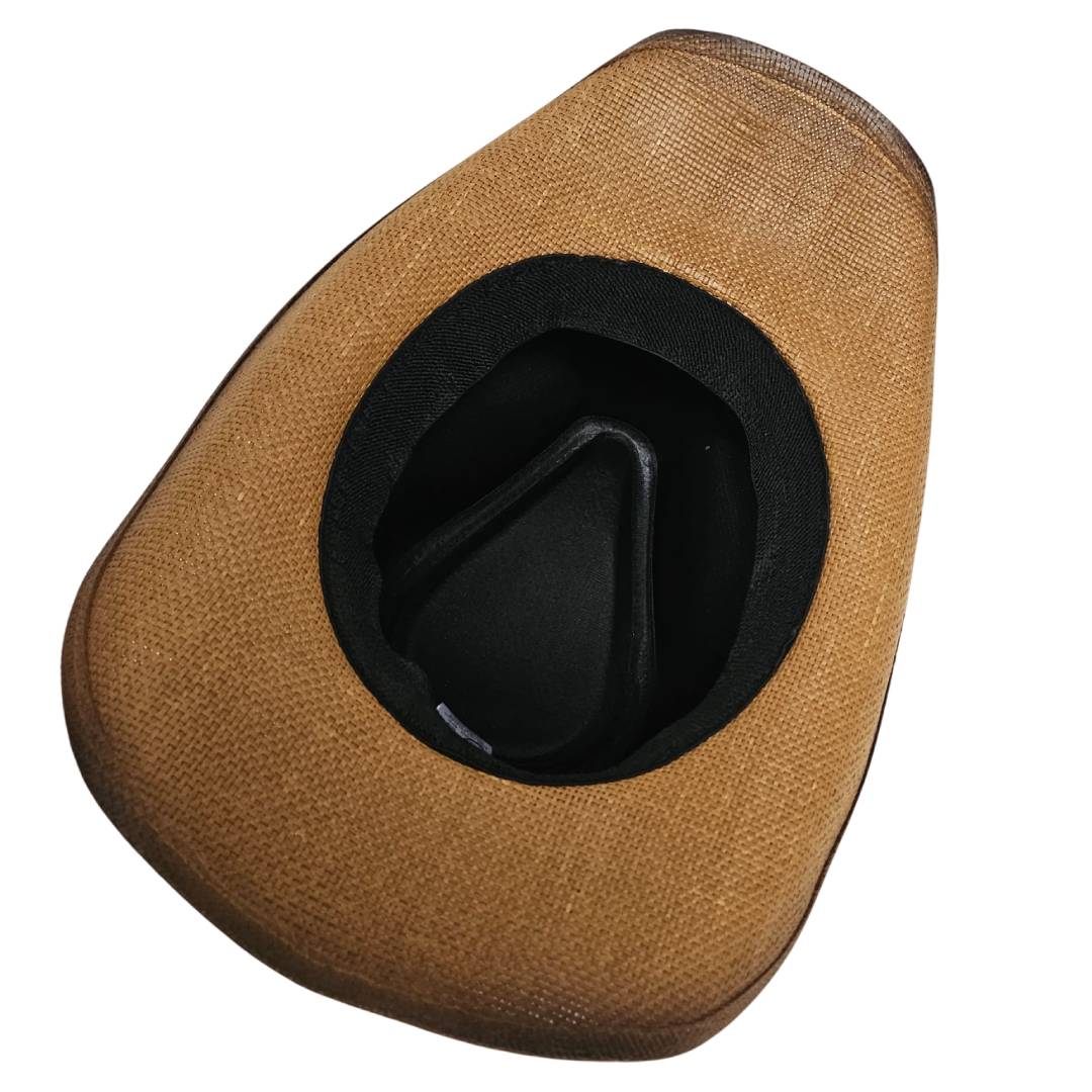 Sombrero Cowboy Marrón Vaquero Vintage de Lujo Original Tejano Norteño para Hombre Mujer