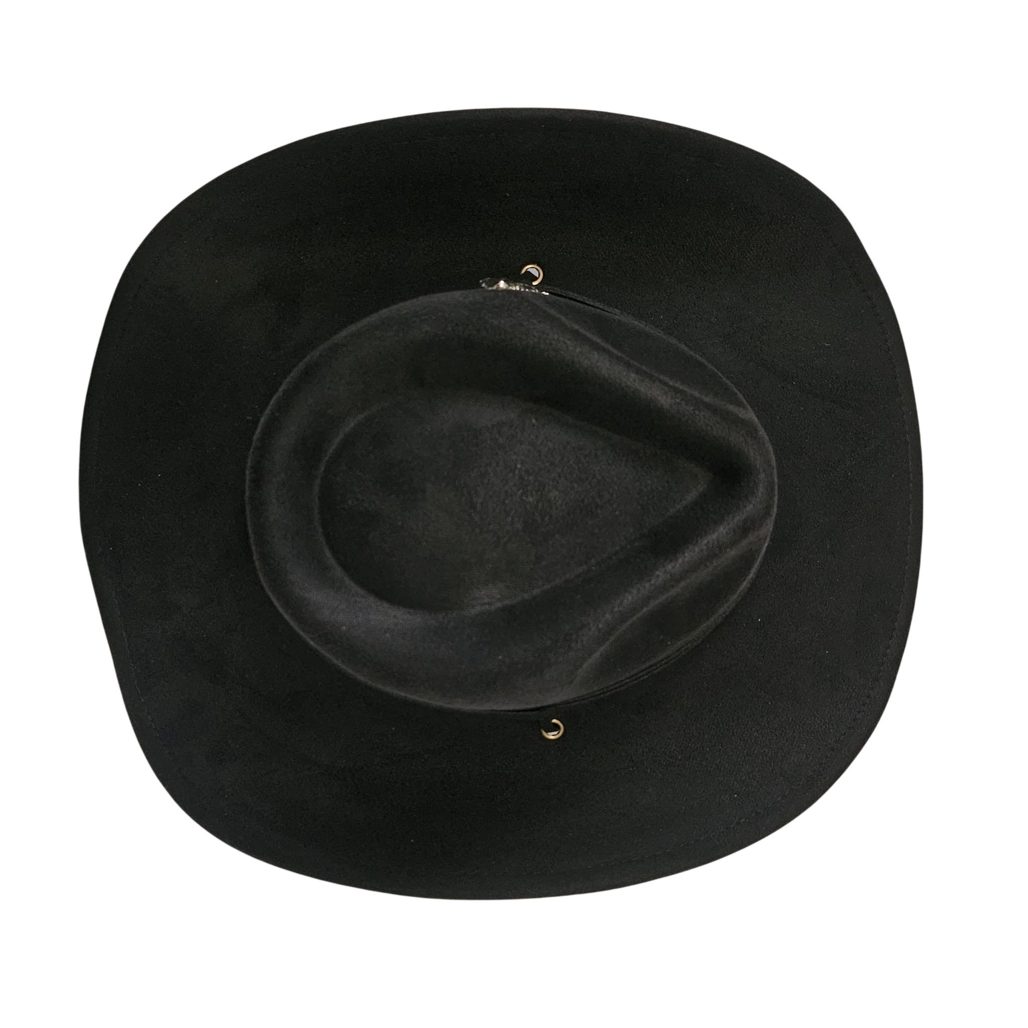 Sombrero Cowboy Negro Adulto Hombre y Mujer - Sombrero Vaquero Ajustable (56-59cm) Gamuza Sintética | Alternativa Resistente a Sombreros de Paja y Papel Trenzado - Ala Ancha 9.5cm, Estilo Western con Pluma Metálica Plata