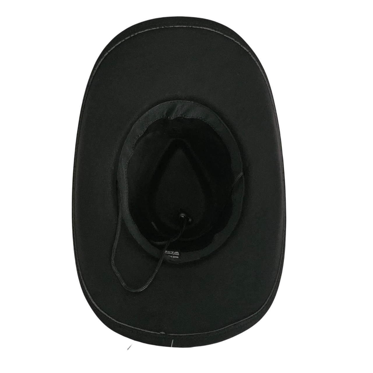 Sombrero Vaquero Estilo Western de Ala Ancha - Cowboy Negro Gamuza Sintética Talla única Ajustable para Adulto
