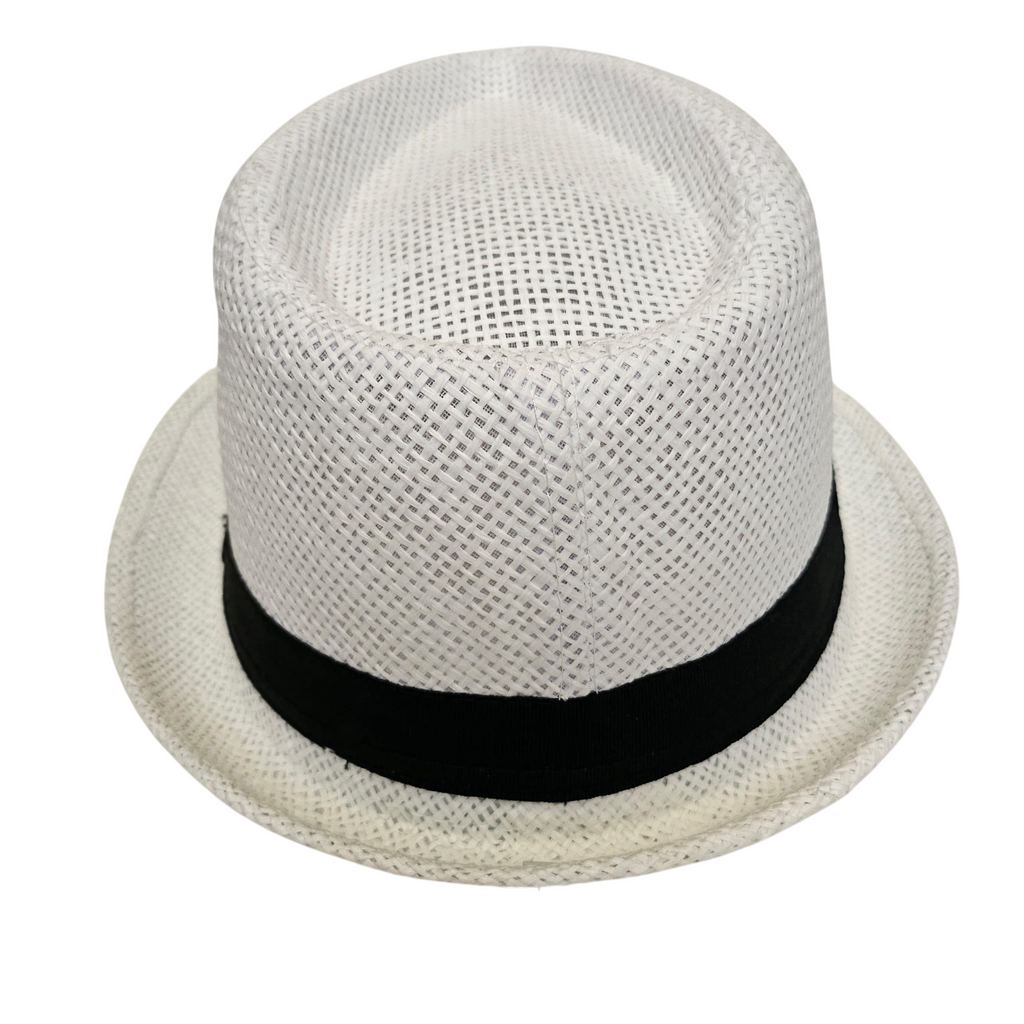 Sombrero de Paja de Papel para Hombre y Mujer Adulto - Sombrero de Sol Estilo Trilby Panamá de Ala Corta Resistente y Fuerte, Gorro de Verano Unisex para Playa, Viajes y Eventos (Tallas S, M, L, XL)