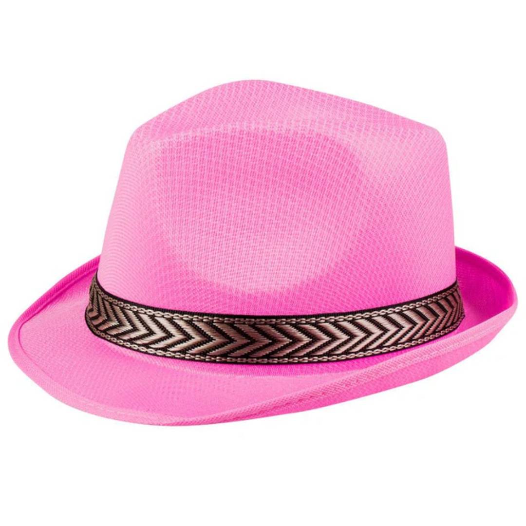 Sombreros Fedora de Fiesta Adulto - Gorros de Disfraz Transpirable Carnaval y Eventos - Talla Única