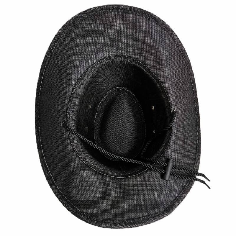 Pack Cowboy Premium Unisex - Sombrero Vaquero Ajustable, Gafas de Sol de Lujo con Cristales y Bandana Western - Set Completo para Festivales, Carnaval, Halloween y Eventos Temáticos - Talla Única Adulto.