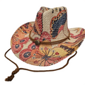 Sombrero Cowboy de Paja Trenzada "Western Boho" - Ajustable y Alta Resistencia.
