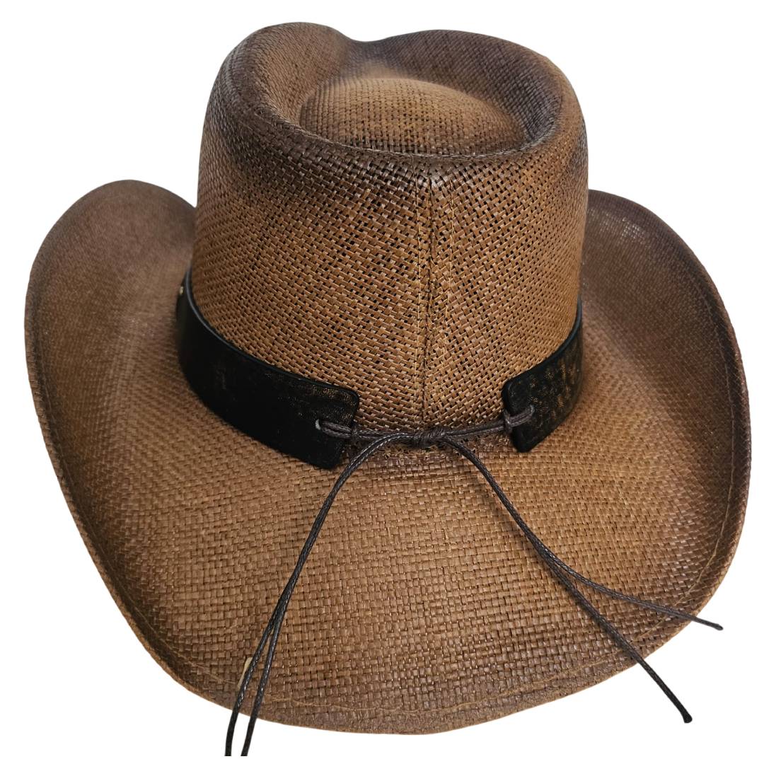 Sombrero cowboy marrón Vintage Vaquero Tejano Western para Hombre Mujer Adulto