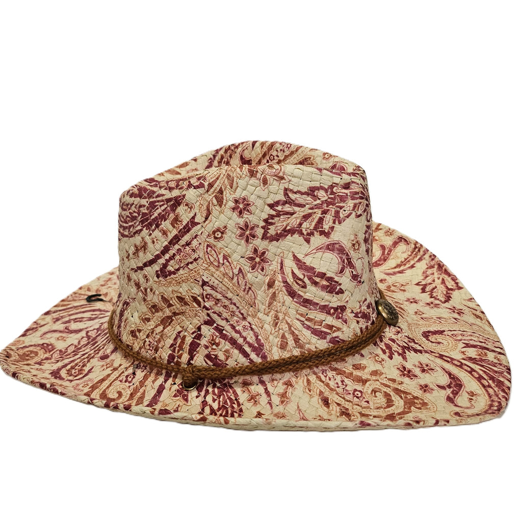 Sombrero de Paja Vaquero Verano Unisex – Sombrero Tejano Playa Ajustable (Talla Única 57-59cm) Estilo Cowboy con Ala Ancha 9cm para Hombre y Mujer