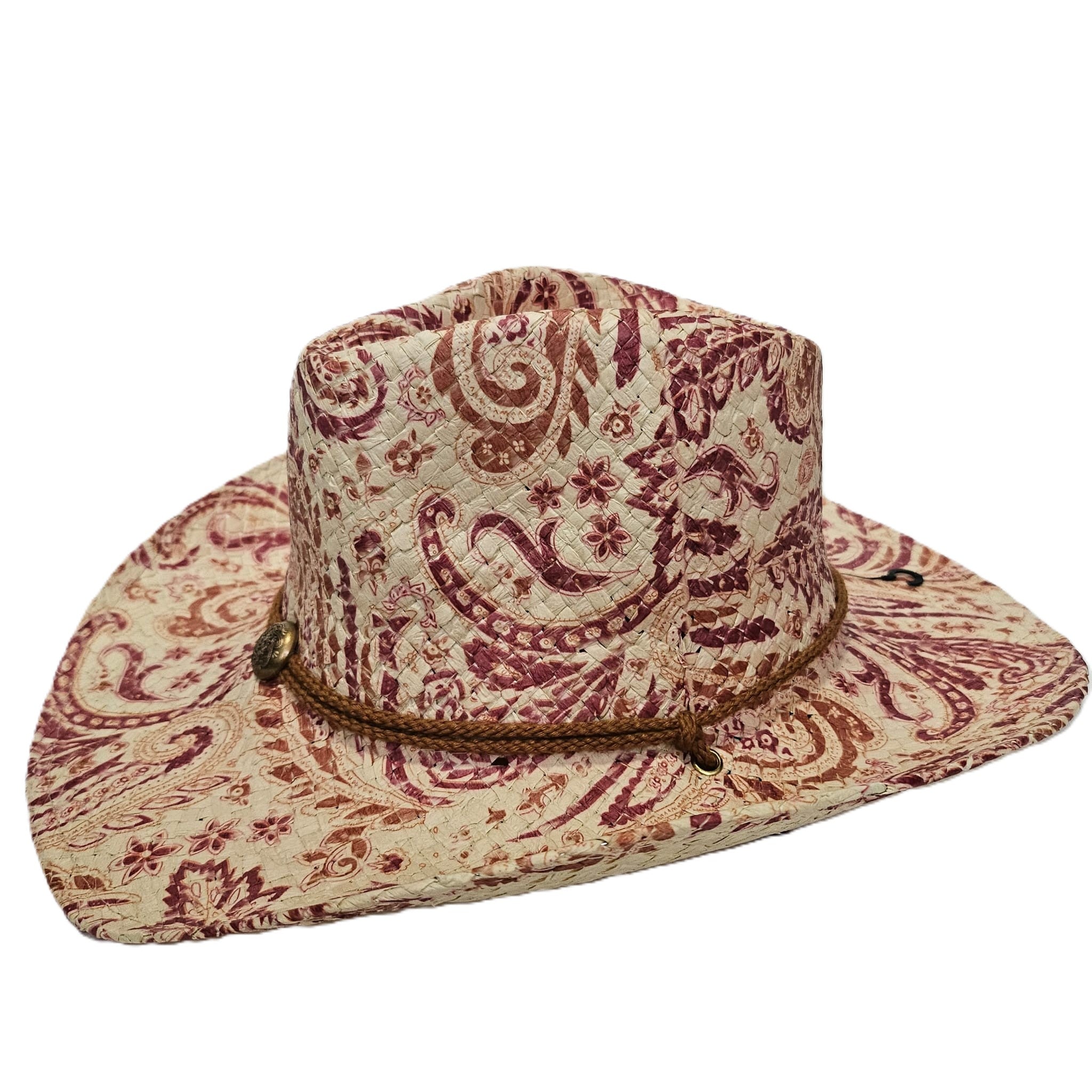 Sombrero de Paja Vaquero Verano Unisex – Sombrero Tejano Playa Ajustable (Talla Única 57-59cm) Estilo Cowboy con Ala Ancha 9cm para Hombre y Mujer