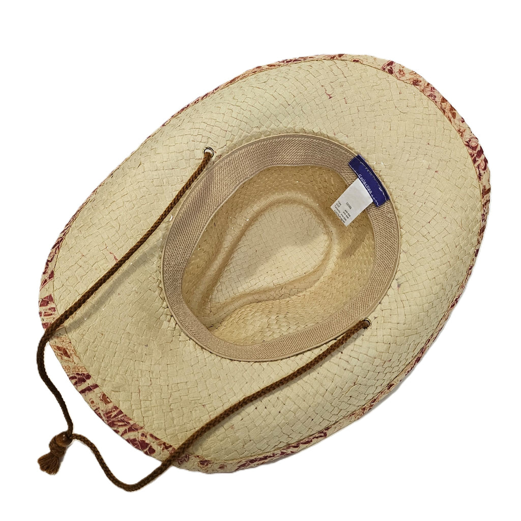 Sombrero de Paja Vaquero Verano Unisex – Sombrero Tejano Playa Ajustable (Talla Única 57-59cm) Estilo Cowboy con Ala Ancha 9cm para Hombre y Mujer