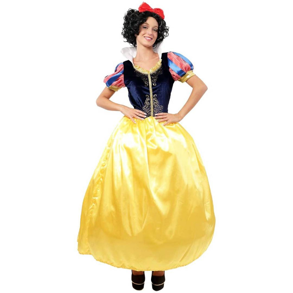 Disfraz de Princesa Clásica de Cuento de Hadas para Mujer - Vestido de Gala Medieval con Diadema Real - Ideal para Carnaval, Halloween y Eventos Temáticos - Tallas S, M, L